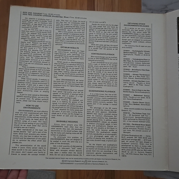 Enviornments- Totally New Concepts in Sound Disc 8 - Sailboat & Country Stream - Picture 2 of 9